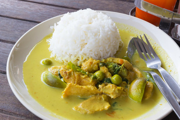 chicken green curry