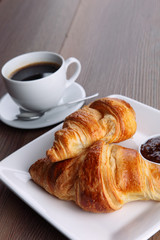 coffee and croissant