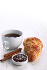coffee and croissant