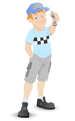 Taxi Driver - Cartoon Character - Vector Illustration