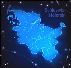 Karte von Schleswig-Holstein