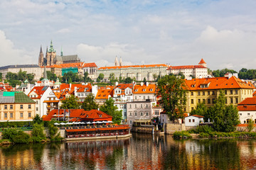 Czech republic, Prague, look on Gradchana and the Vltava River