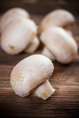 White mushrooms
