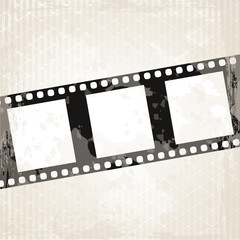 Retro Filmstreifen auf Grunge-Hintergrund