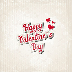 Happy Valentine`s Day – Grunge Background