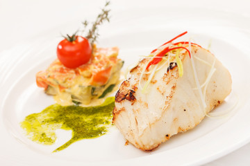 fish with vegetables
