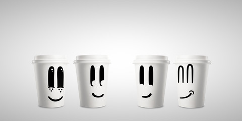 four happy  cup