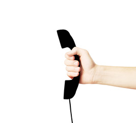black handset