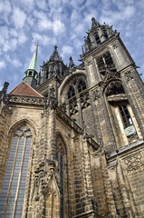 Fototapeta na wymiar Exterior of the Cathedral ofMeissen