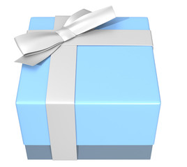 light blue gift  box