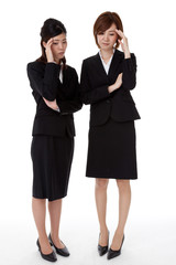 Two young business people