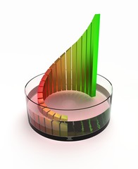 ABSTRACT COLORFUL BUTTON