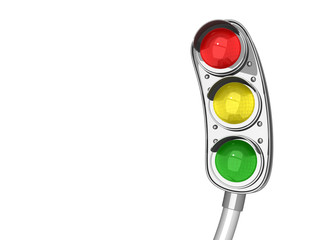 Funny twisted traffic lights