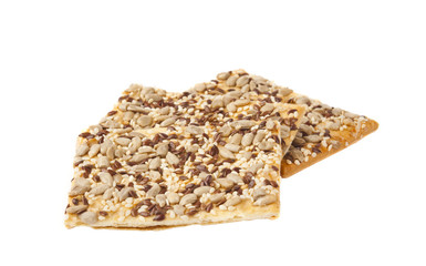 Cookies with sesame seeds isolated