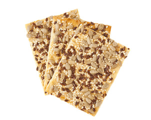 Cookies with sesame seeds isolated