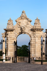 Fototapeta na wymiar Habsburg Gate in Budapest