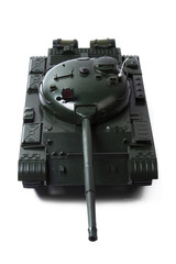 Tank on the white background