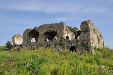 Fototapeta na wymiar Ruiny w Side, Turcja