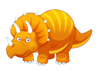 illustration of Cartoon dinosaur vector