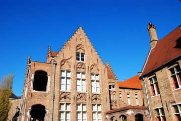 Architecture Gothique à Bruges de Belgique