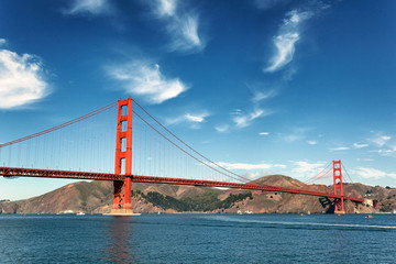 Golden Gate Bridge in San Francisco - obrazy, fototapety, plakaty