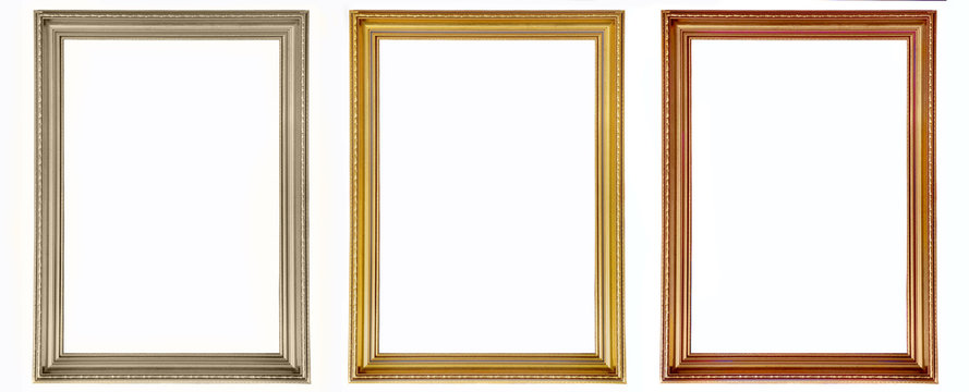 Isolated old vintage frames