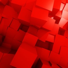 Dark red  Cube Background