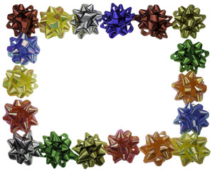 colorful bows as frame