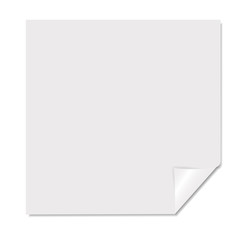 White blank page vector illustration