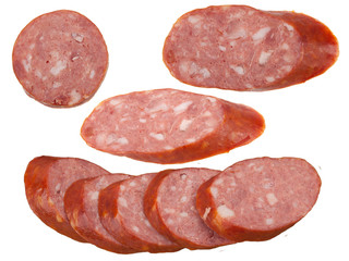 slices of sausage
