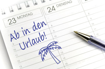 Ab in den Urlaub