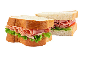 ham salad sandwich sliced bread