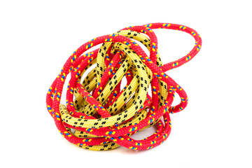 colorful rope with knots