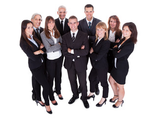 Fototapeta premium Lineup of business executives or partners