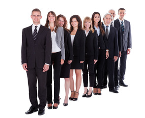 Group of confident business people