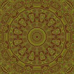 Vector round decorative design element