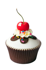 Cherry cupcake