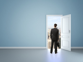 Fototapeta premium door in city