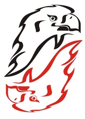 Eagle flame symbol