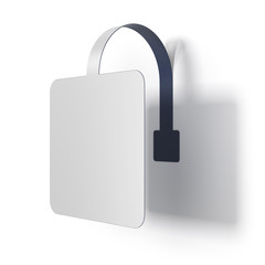 White Promote sticker