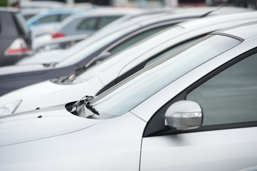 Fototapeta premium row of cars