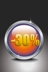 Buttonrotblau Rabatt 30 P