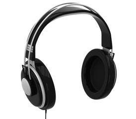 Fototapeta na wymiar Headphones isolated on a white background