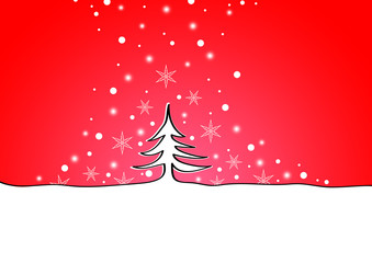 A white fir tree with snow