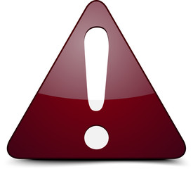 Exclamation danger sign