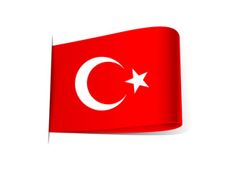 Türk Bayrağı Etiket