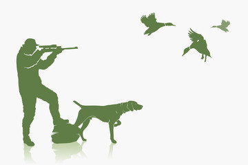 Duck hunting background