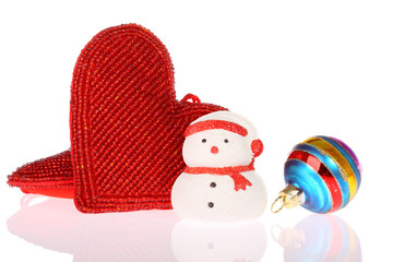 christmas decoration on a white background