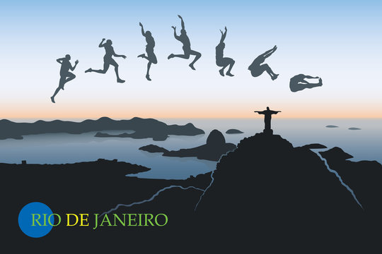 Long jump over Rio De Janeiro