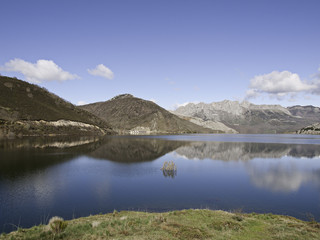 Landscape Lake and mountain